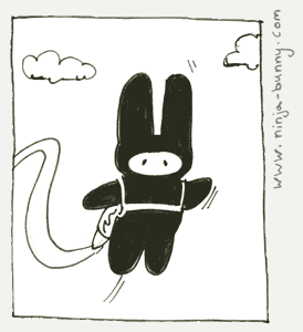 Ninja Bunny Discovers Tokyos Latest Gadgets