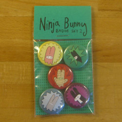 Ninja Bunny Badgeset 2