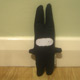 Black Ninja Bunny plushy, single