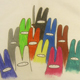 Colour me in Bunnies t-shirt, finished closeup